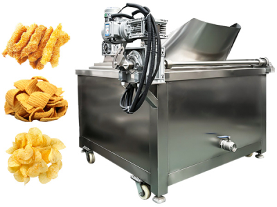 Round Pot Electric Heated Chicken Nuggets Fryer Banana Potato Chips Pork Skin Churros Batch Frying Machine